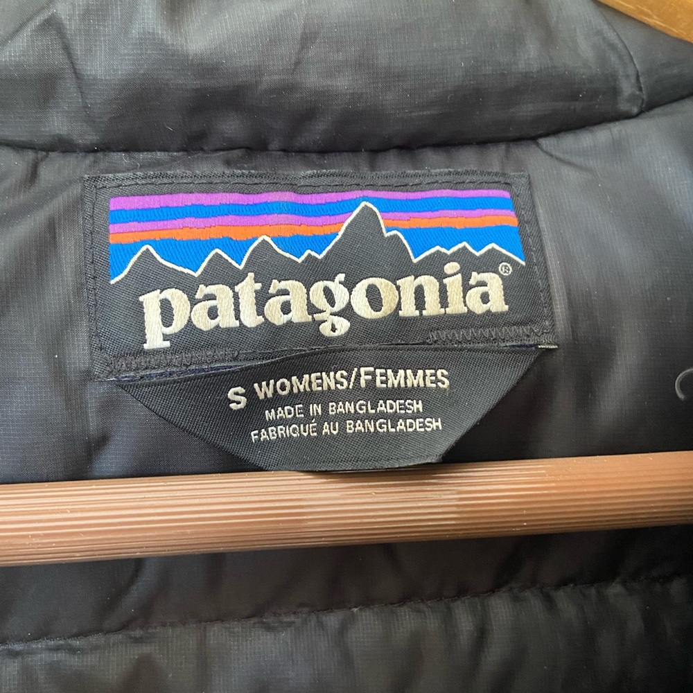 Patagonia down sweater with hood